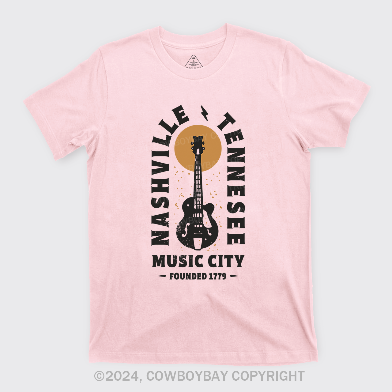 Nashville Tennessee Music City Guitar T-Shirts