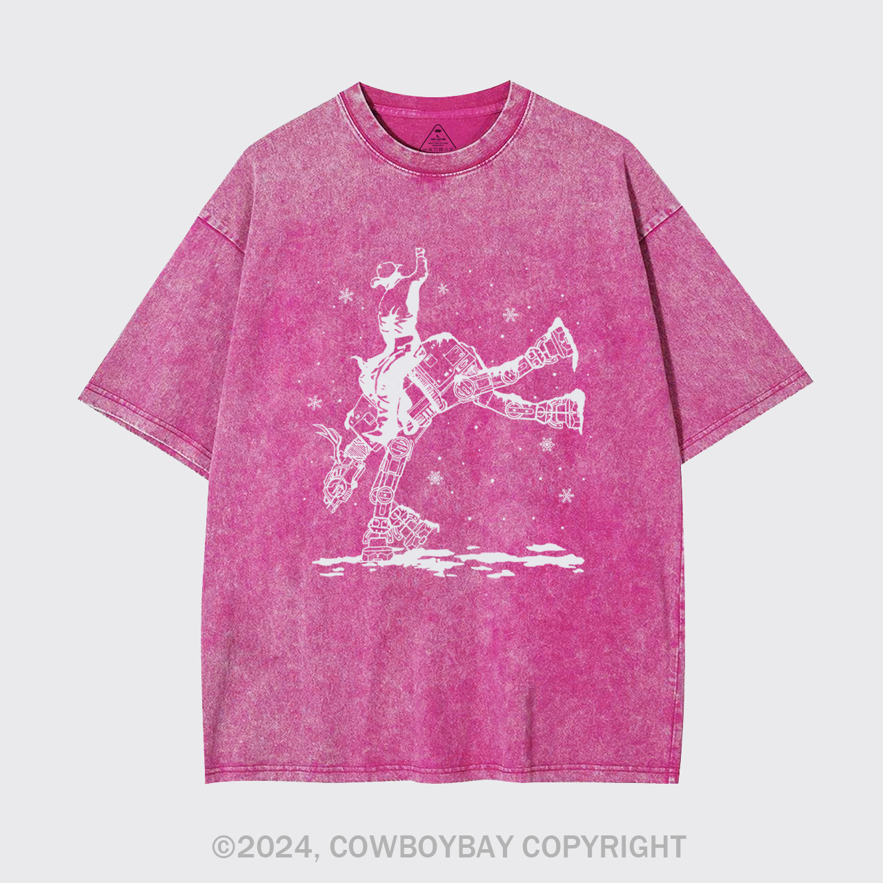 Christmas Star Rodeo At Cowboy Garment-dye Tees