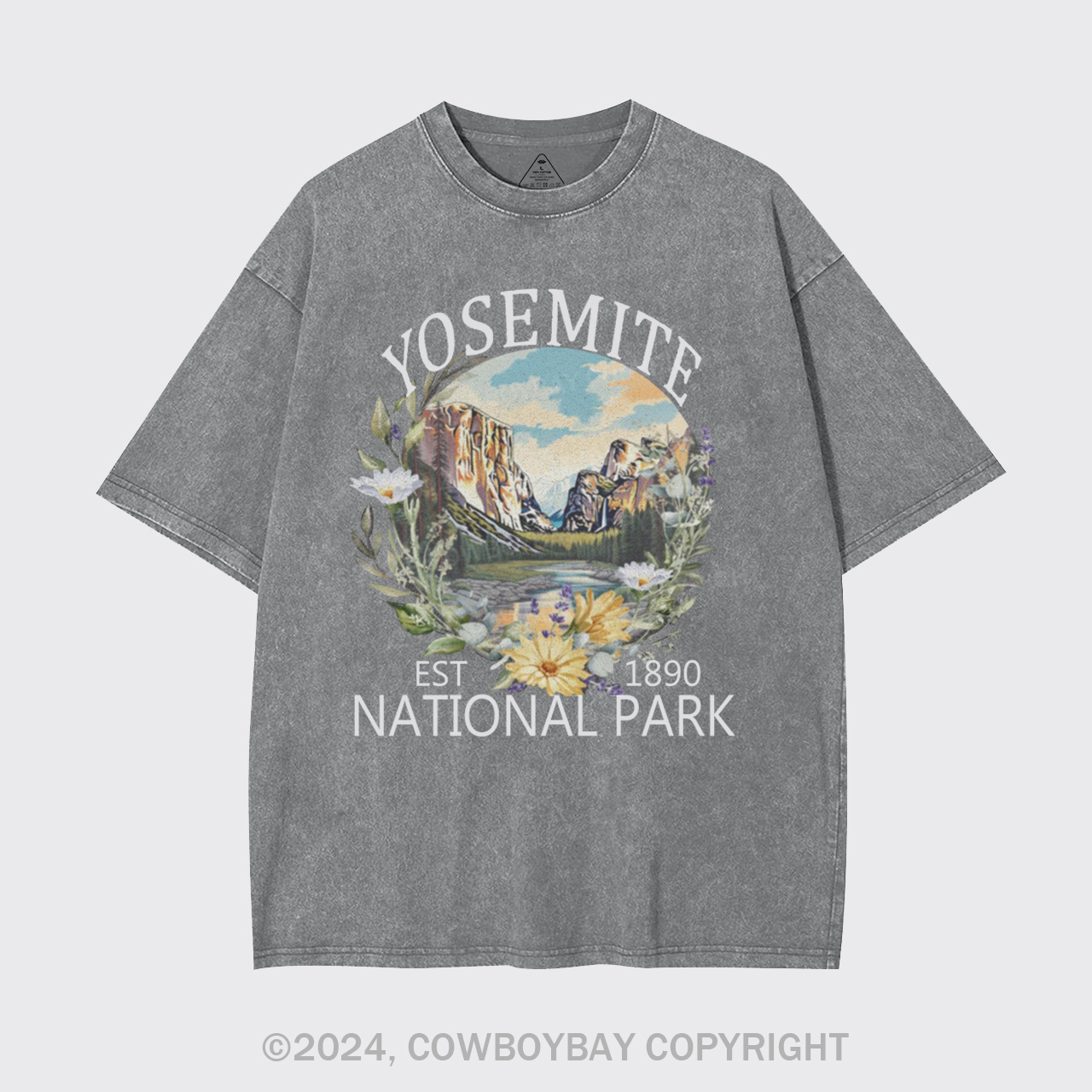 Cute Floral National Park Garment-dye Tees