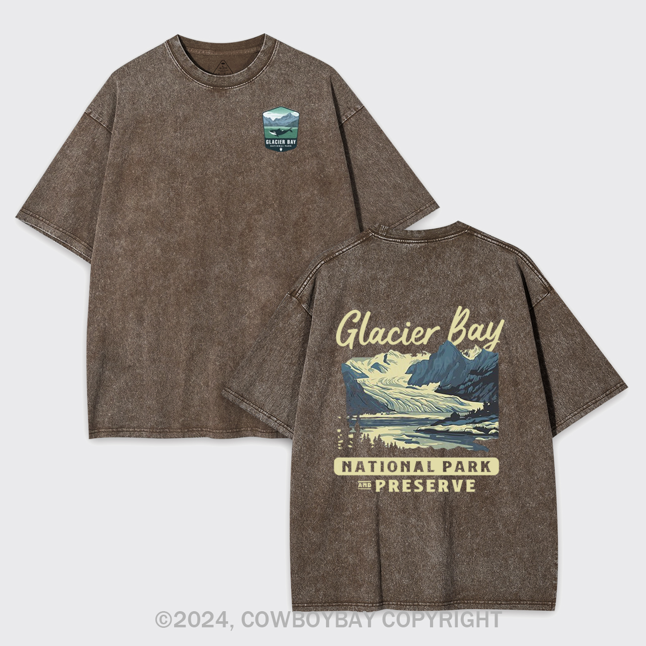 Glacier Bay National Park Garment-dye Tees
