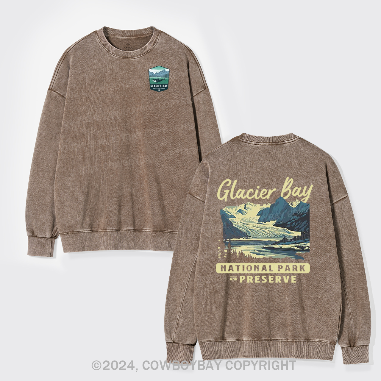 Glacier Bay National Park Washed Sweatshirts