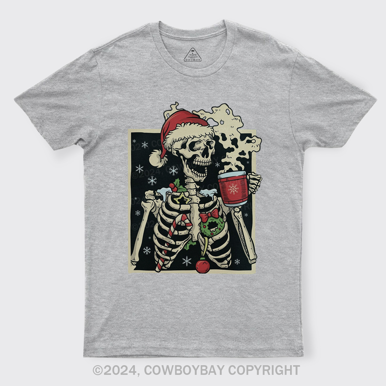 Dead Inside Skeleton Christmas T-Shirts