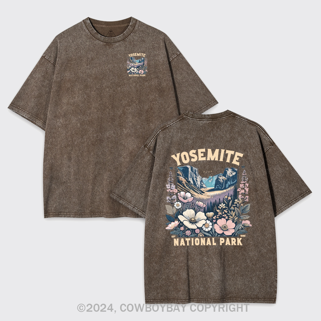 Yosemite National Park Wildflower Garment-dye Tees