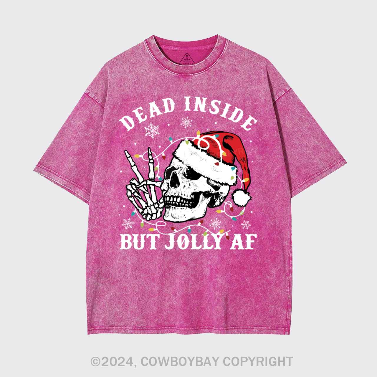 Skeleton Christmas Garment-dye Tees