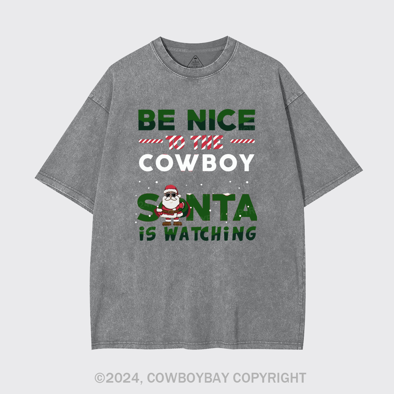 Funny Cowboy Christmas Garment-dye Tees