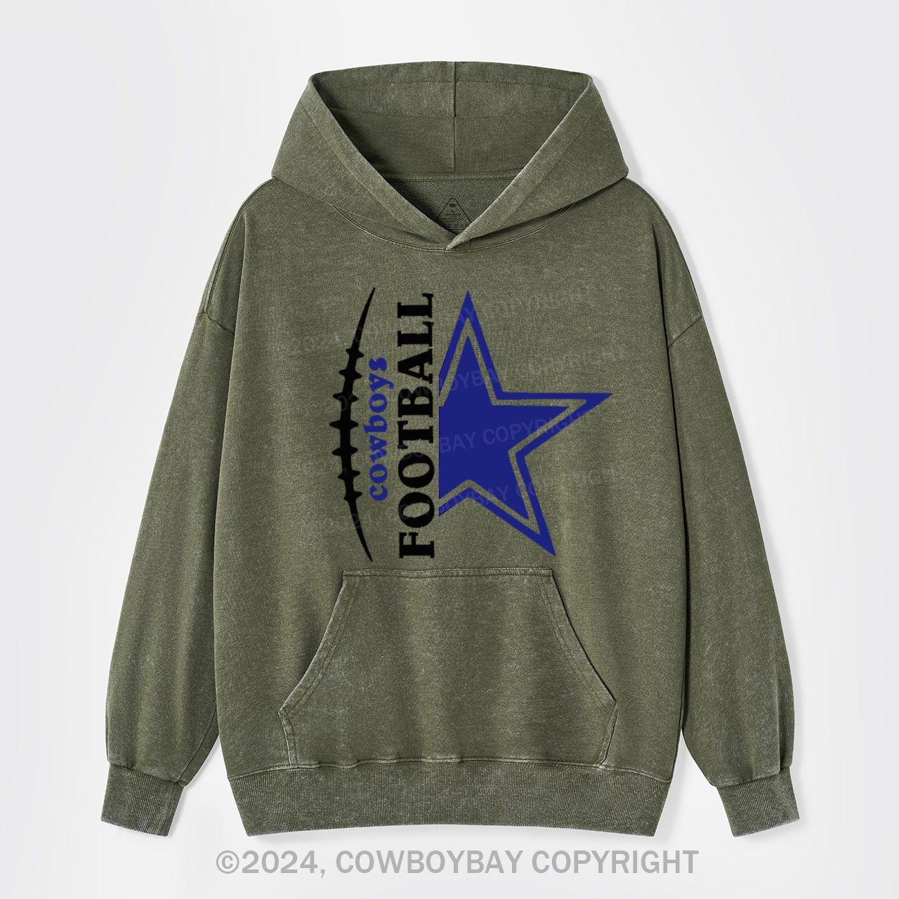 Your Team Football Garment-Dye Hoodies