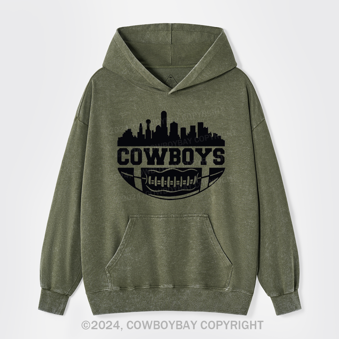 Cowboy City Garment-Dye Hoodies