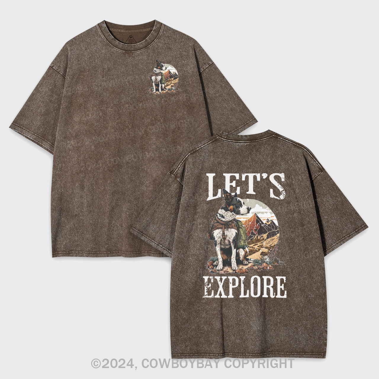 Cowboy Western Dog Garment-dye Tees