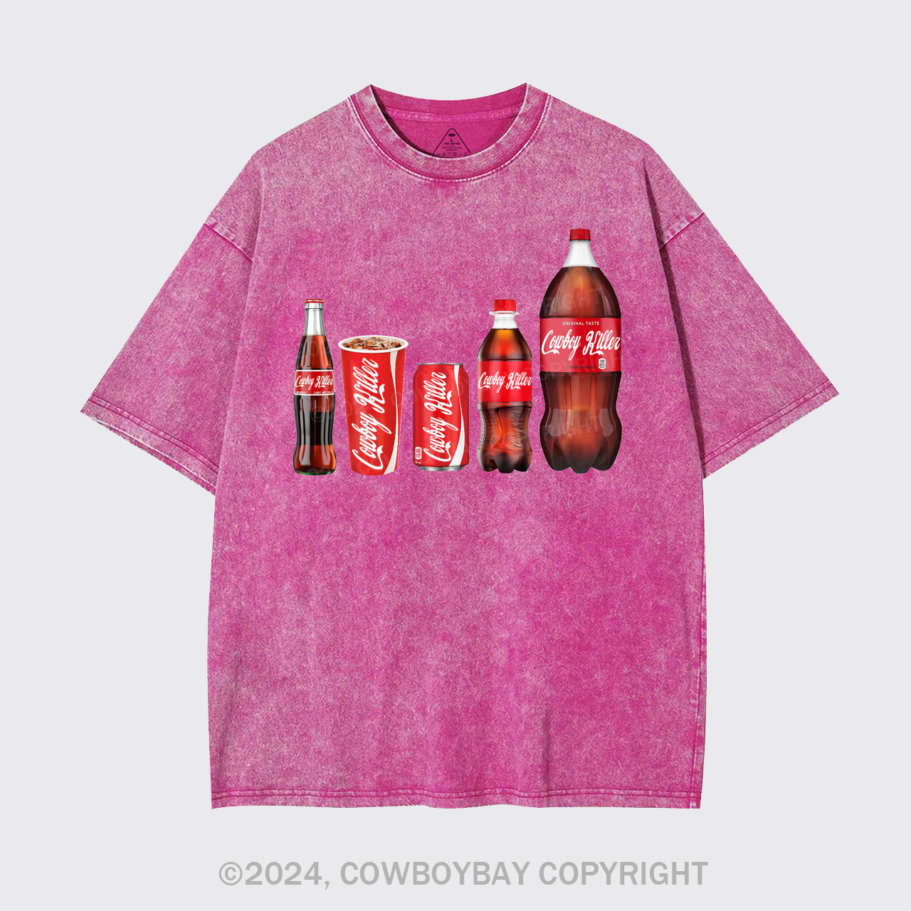 Funny Cowboy Killer Garment-dye Tees