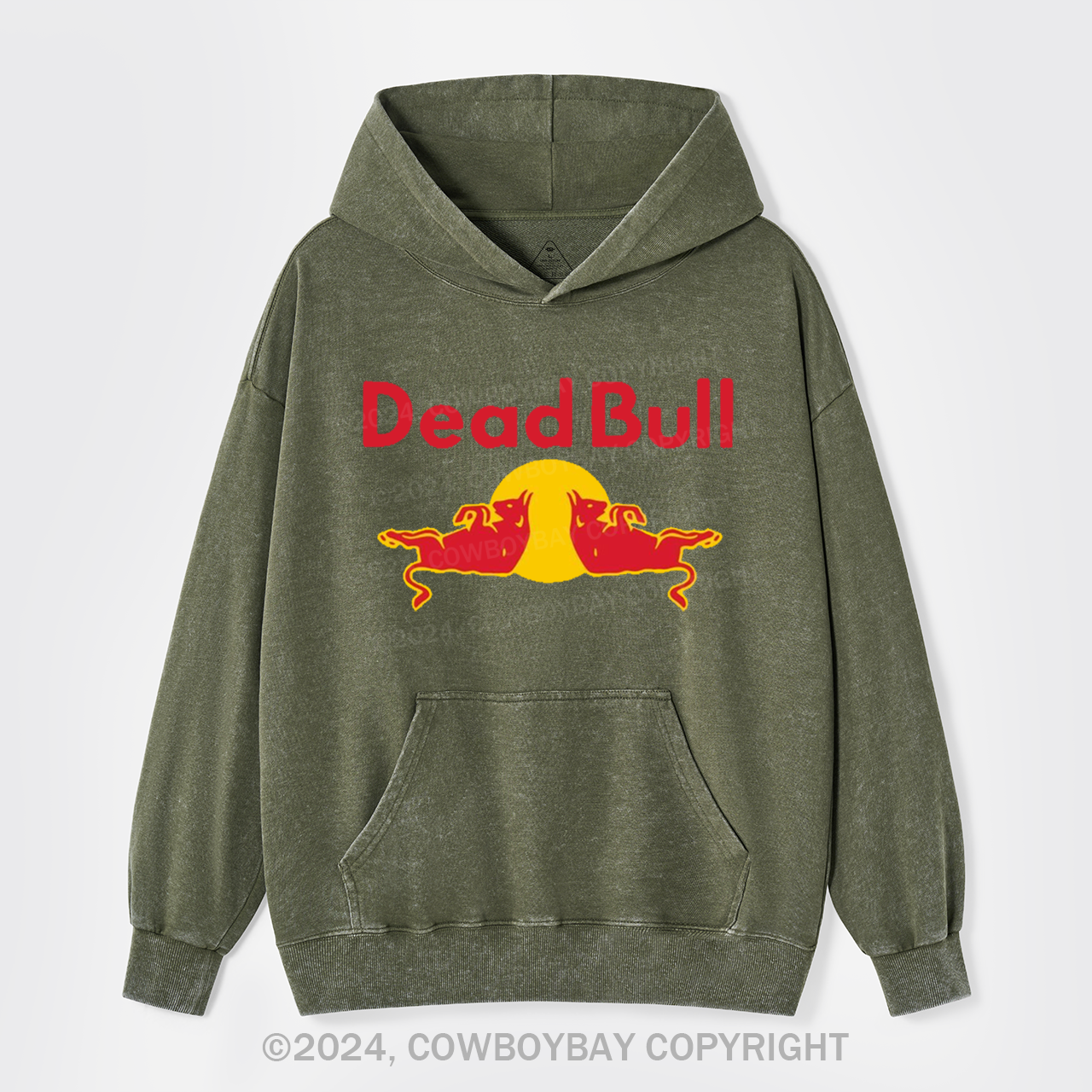 Dead Bull Garment-Dye Hoodies