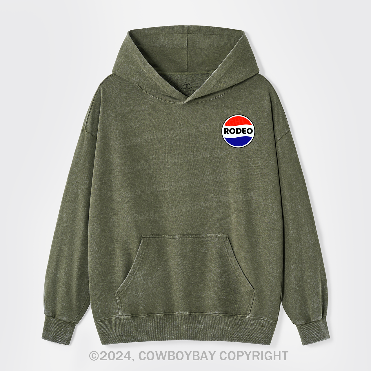 Funny Rodeo Garment-Dye Hoodies