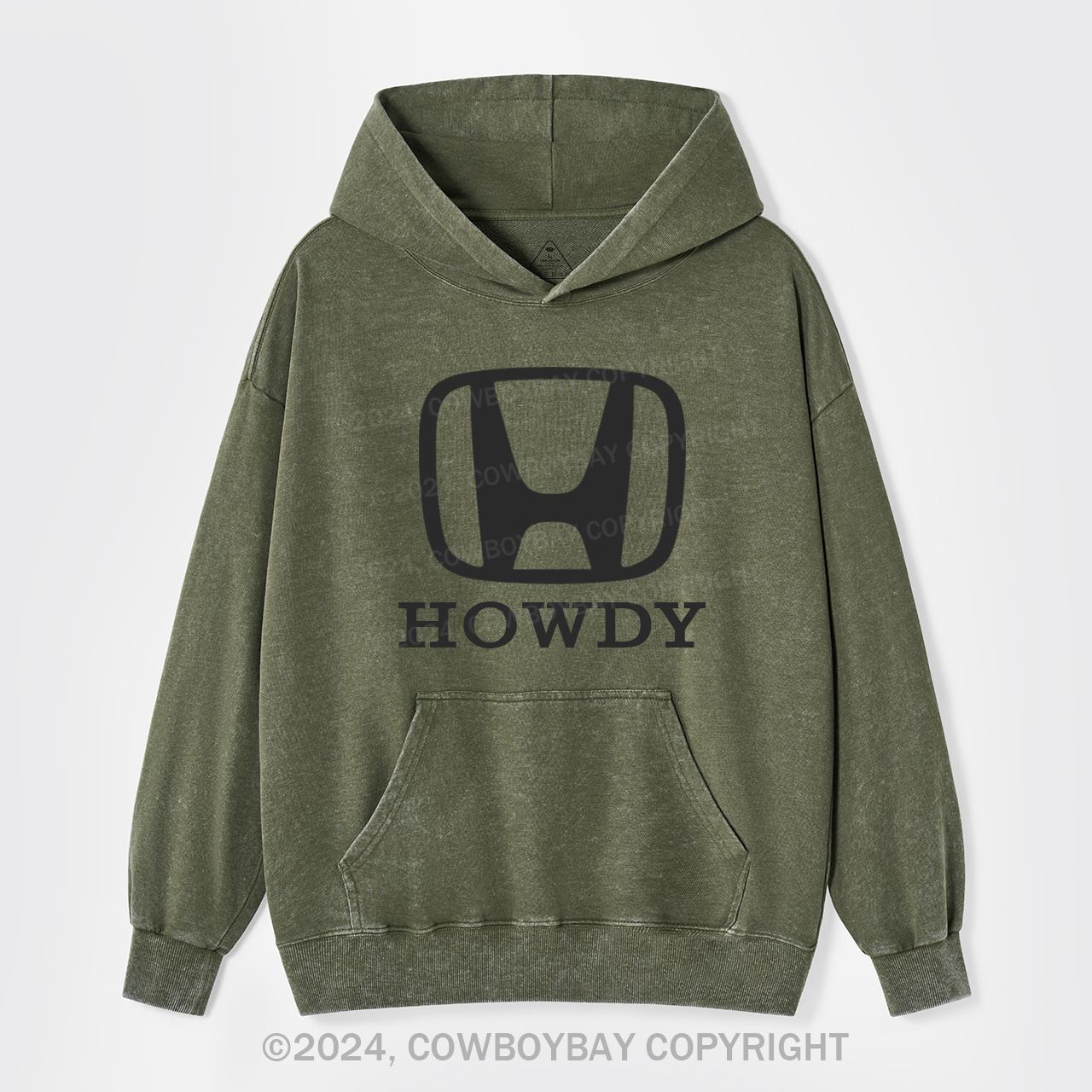 Howdy Logo Garment-Dye Hoodies