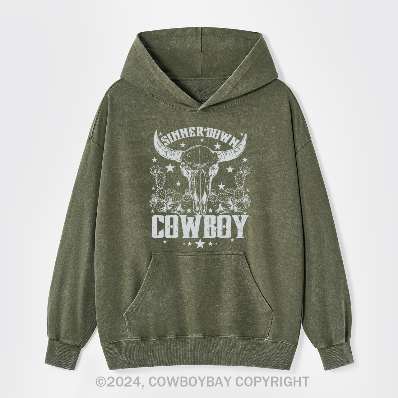 Simmer Down Cowboy Garment-Dye Hoodies
