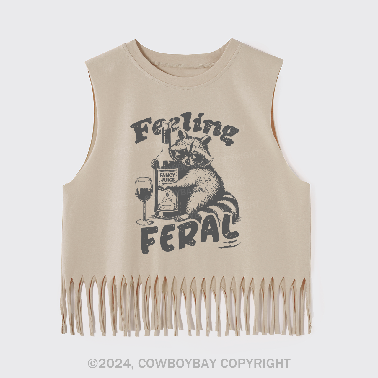 Feeling Feral Of Raccoon Fringe Tank