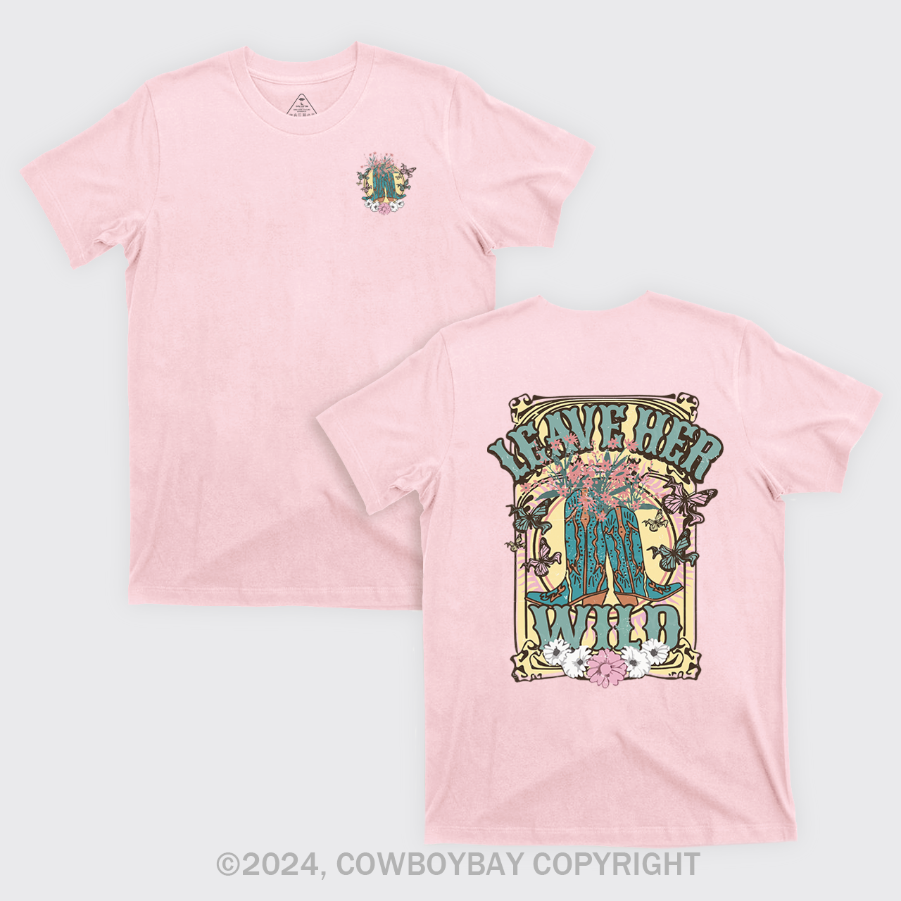 Leave Her Wild Western Cowboy T-Shirts