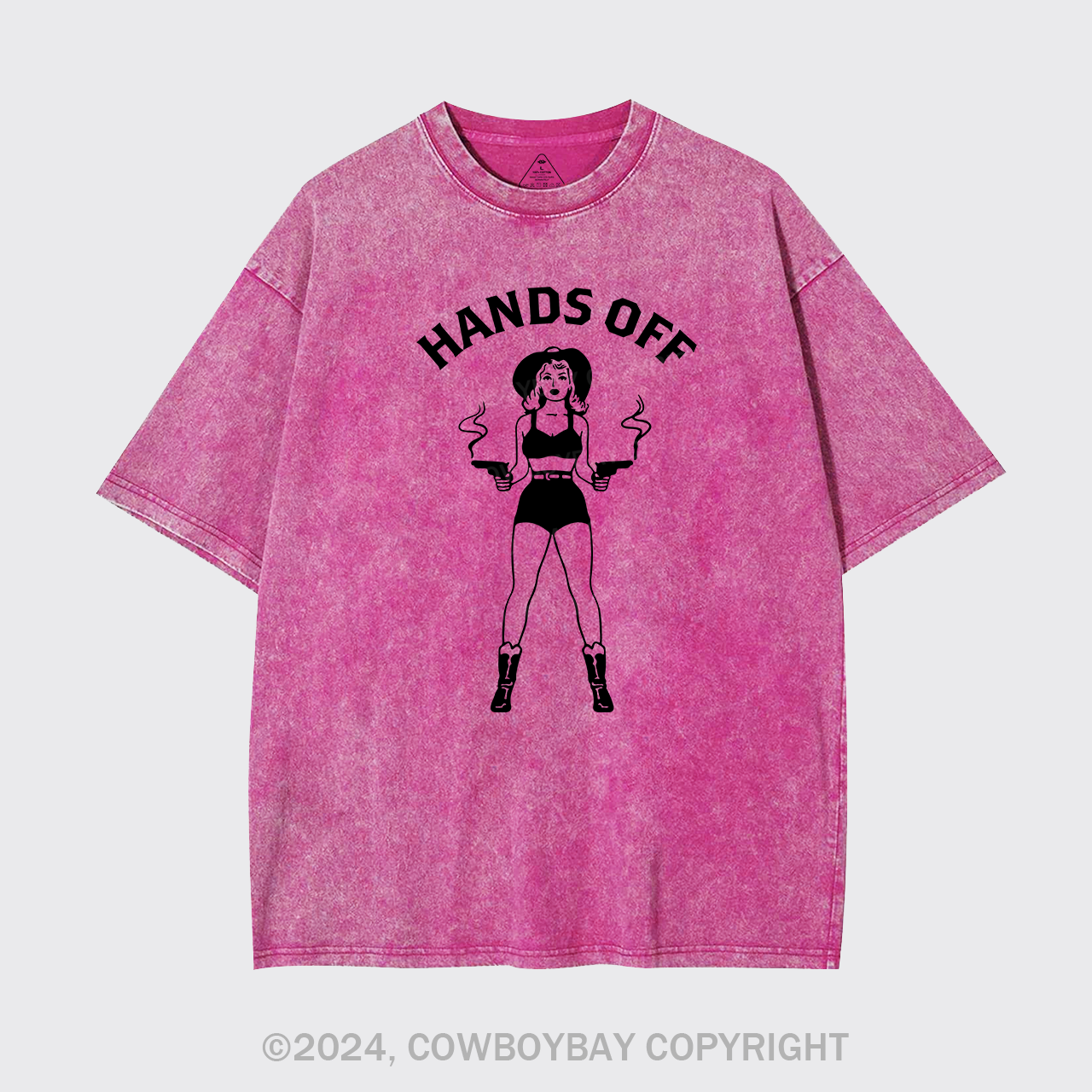 Hands Off Country Girl Cowboy Garment-dye Tees
