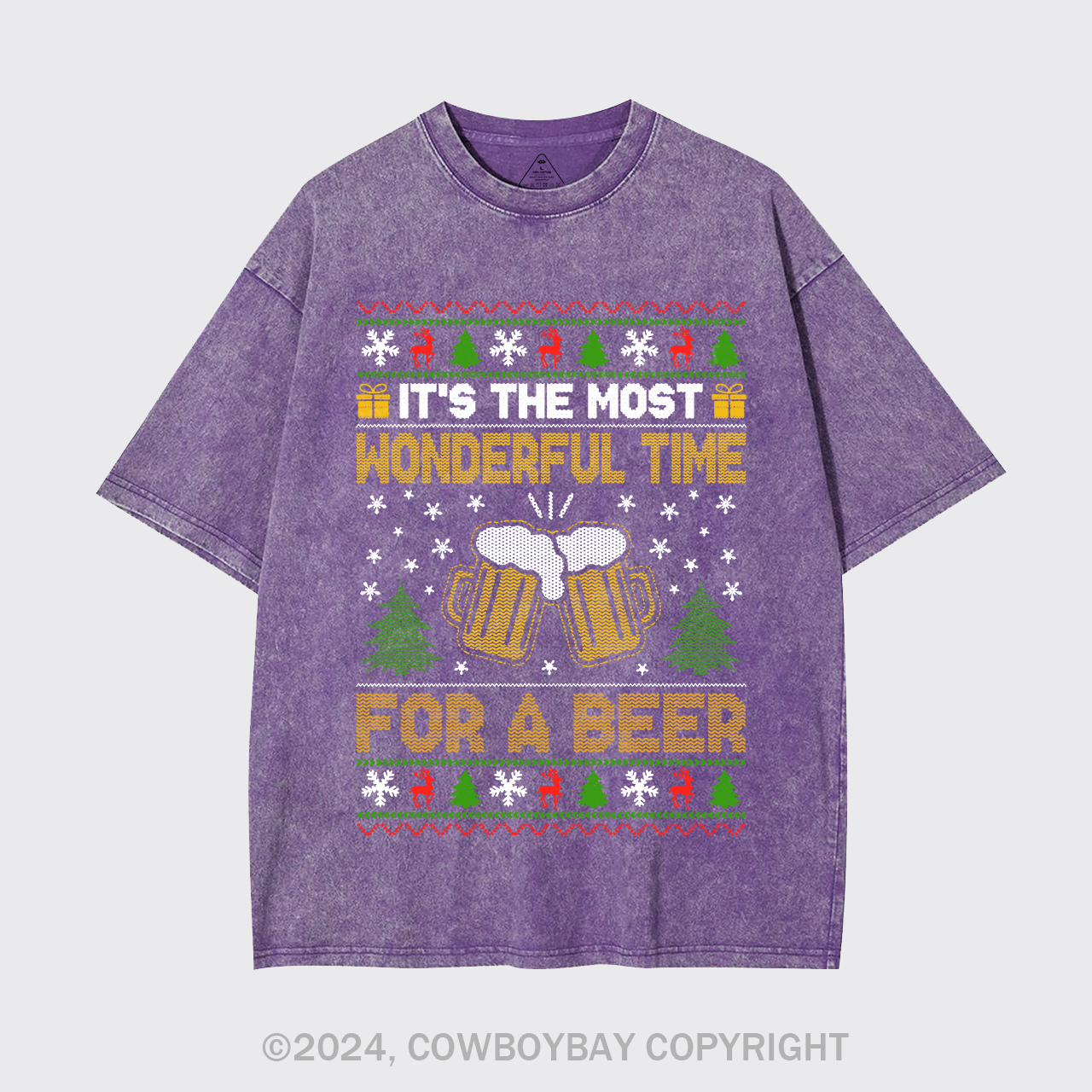 It's The Most Wonderful Time For A Beer Garment-dye Tees