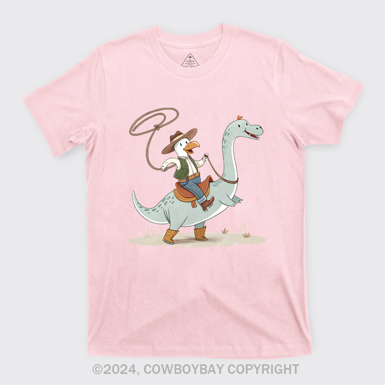 The Dinosaur Wanted To Be A Cowboy T-Shirts