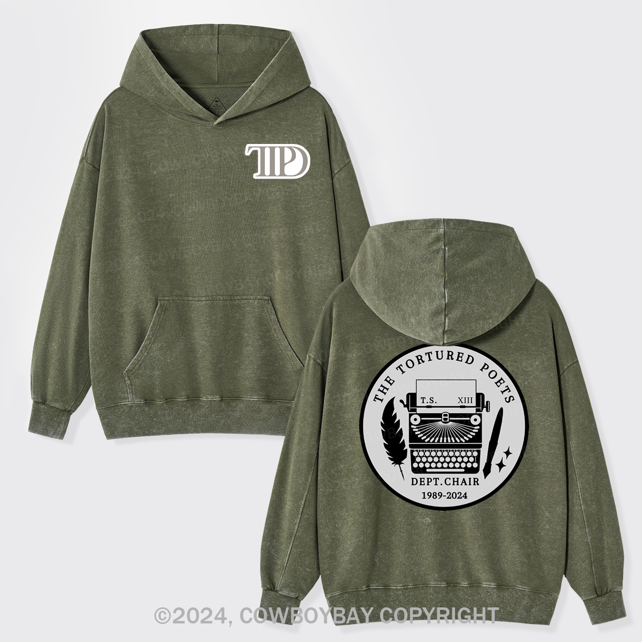 The Tortured Poets Department Garment-Dye Hoodies
