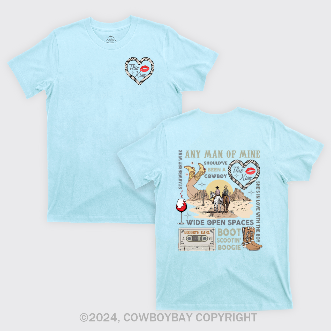 90s Country Music Any Man of Mine Valentine T-Shirts