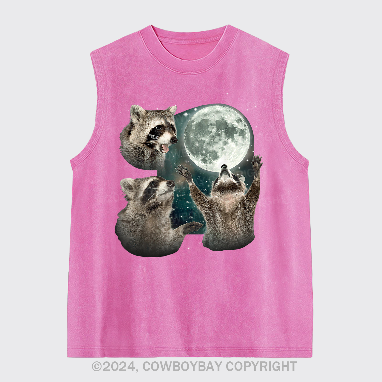 Three Raccoons Washed Tanks