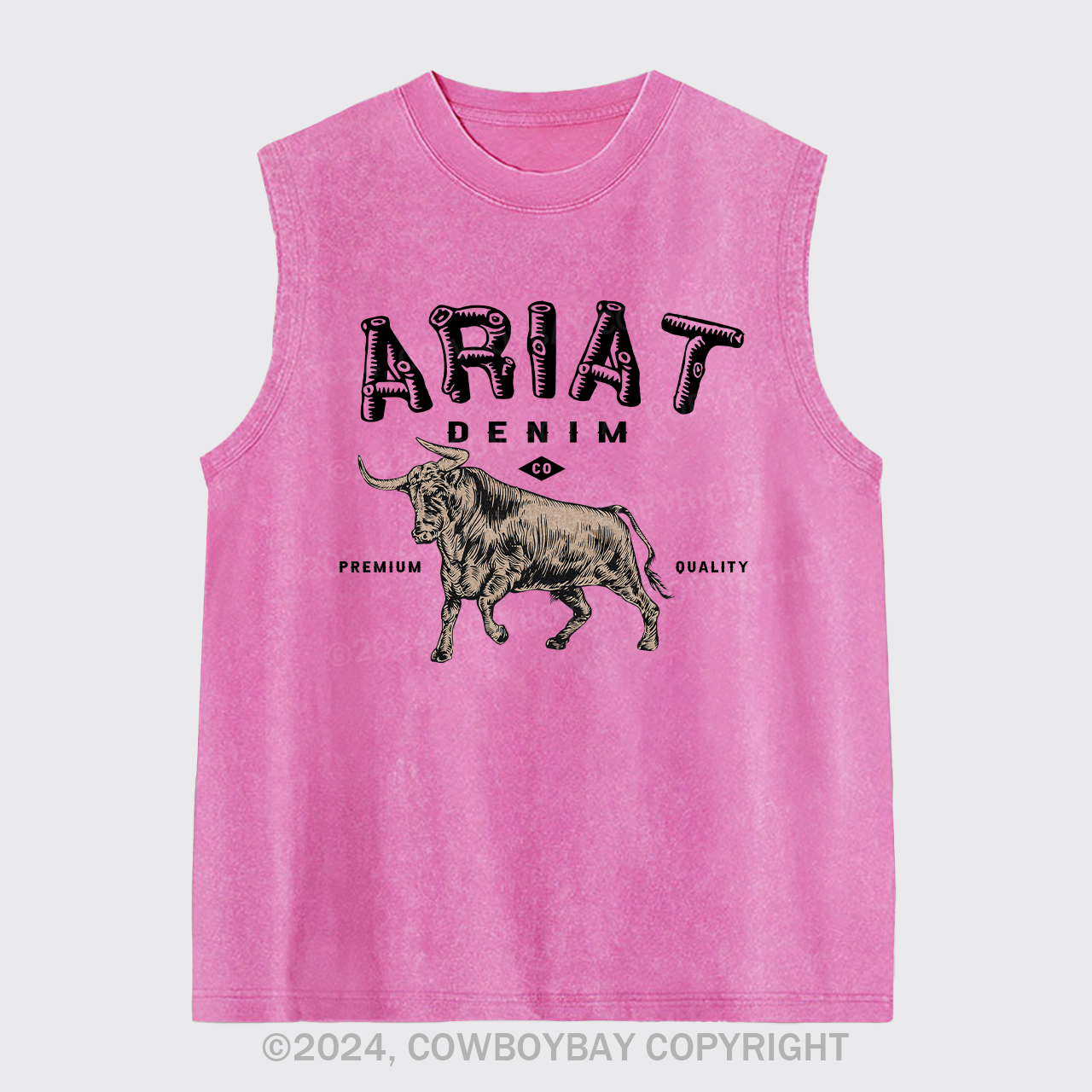 Ariat Denim Cowboy Washed Tanks