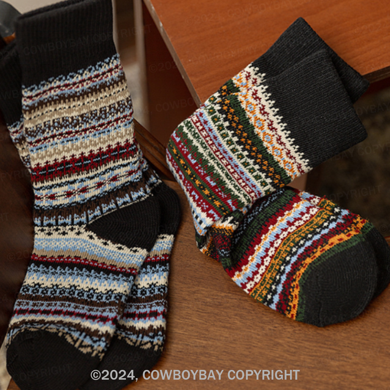 The Cowboybay Village Socks