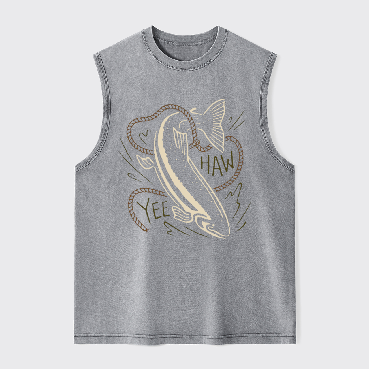 Ride the Wave Yee-Haw Washed Tanks