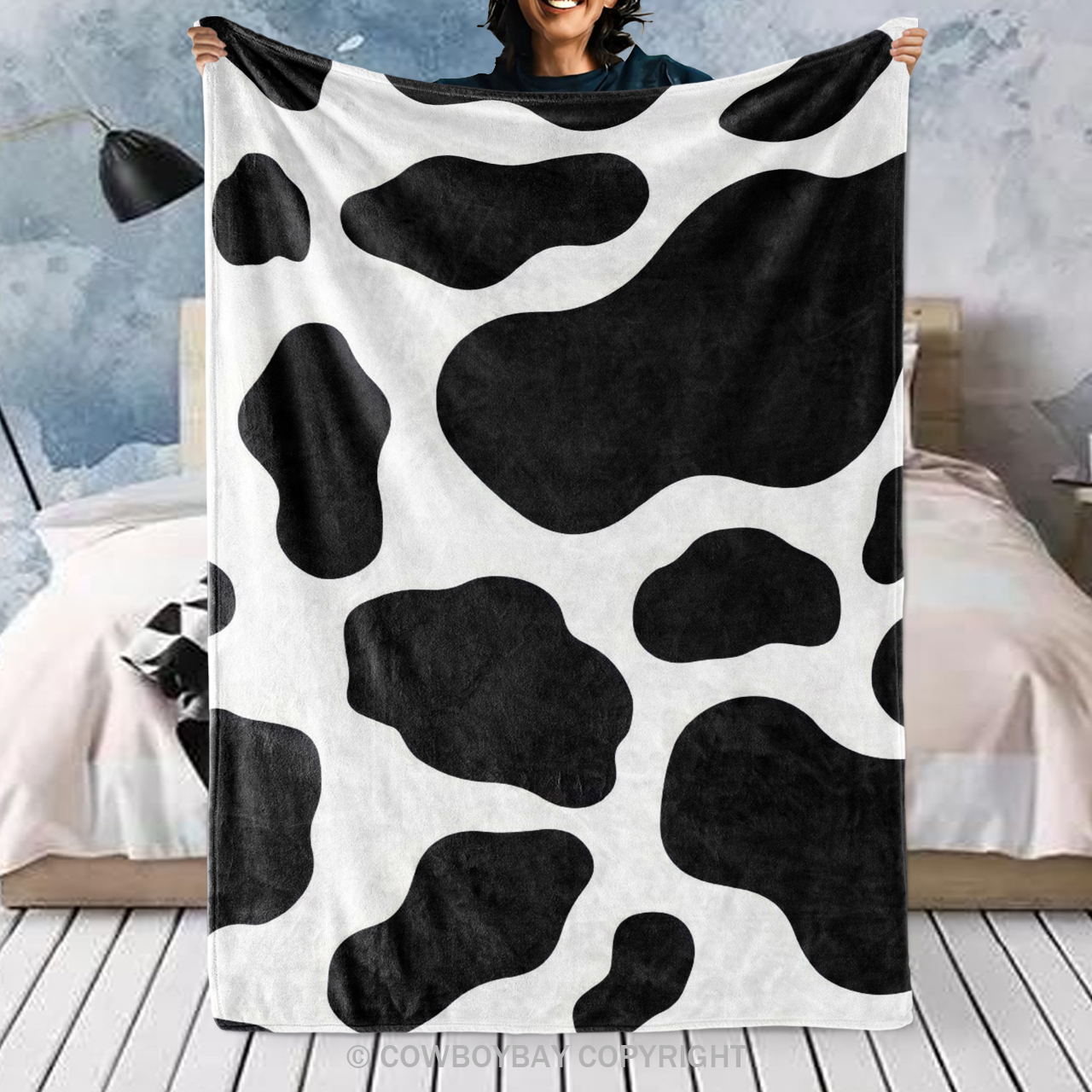 Cow Skin Pattern Blanket