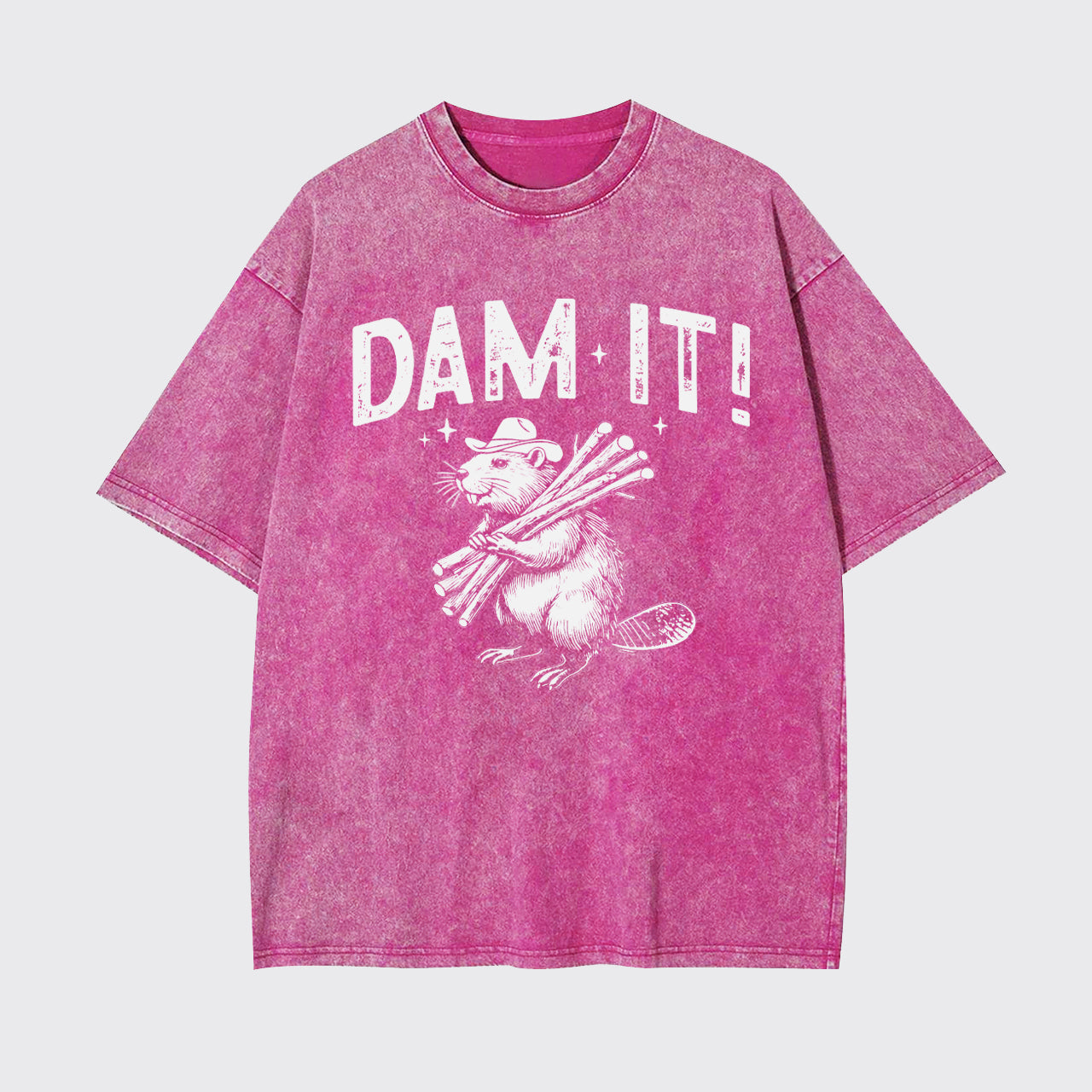Funny Beaver,Dam It Garment-dye Tees