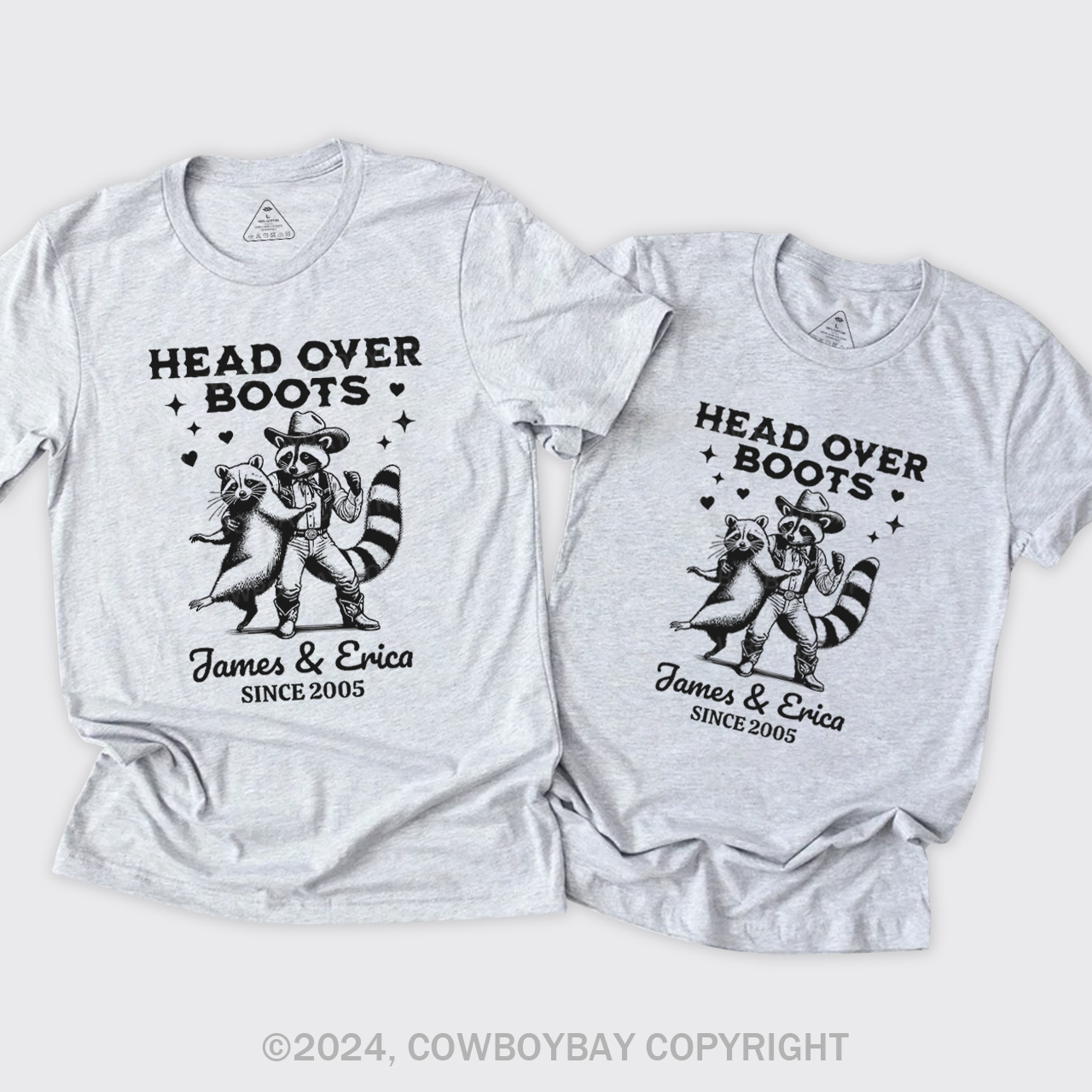 Head Over Boots Couples T-Shirts