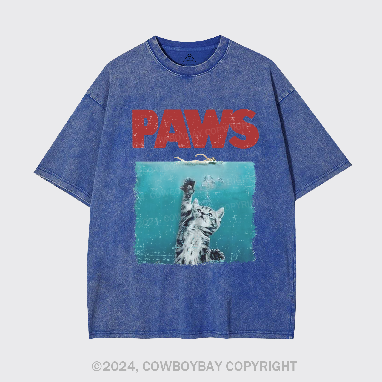 Paws Kitten Jaws Garment-dye Tees
