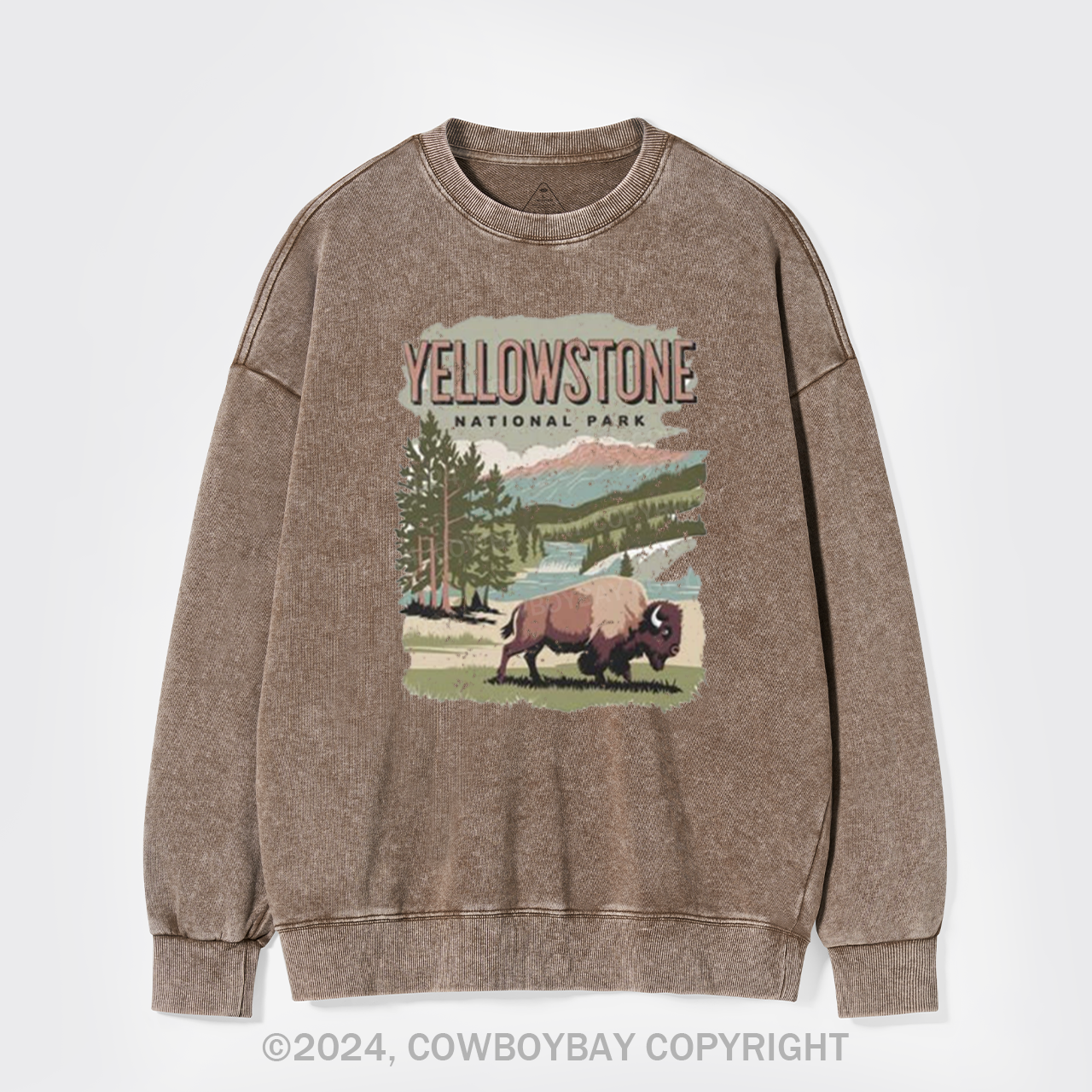Vintage Yellowstone National Park Washed Sweatshirts