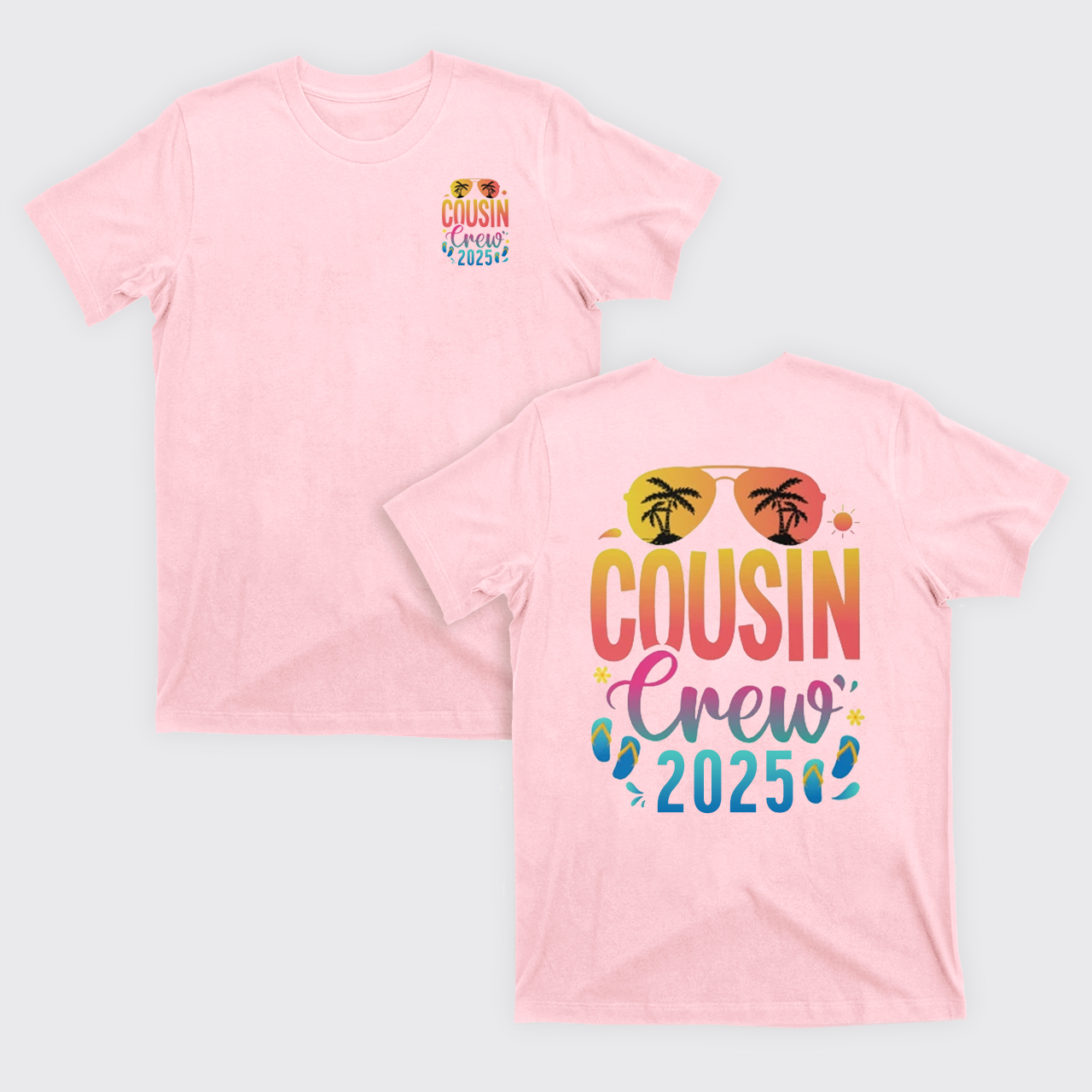 Cousin Crew 2025 Family Summer Vacation T-Shirts