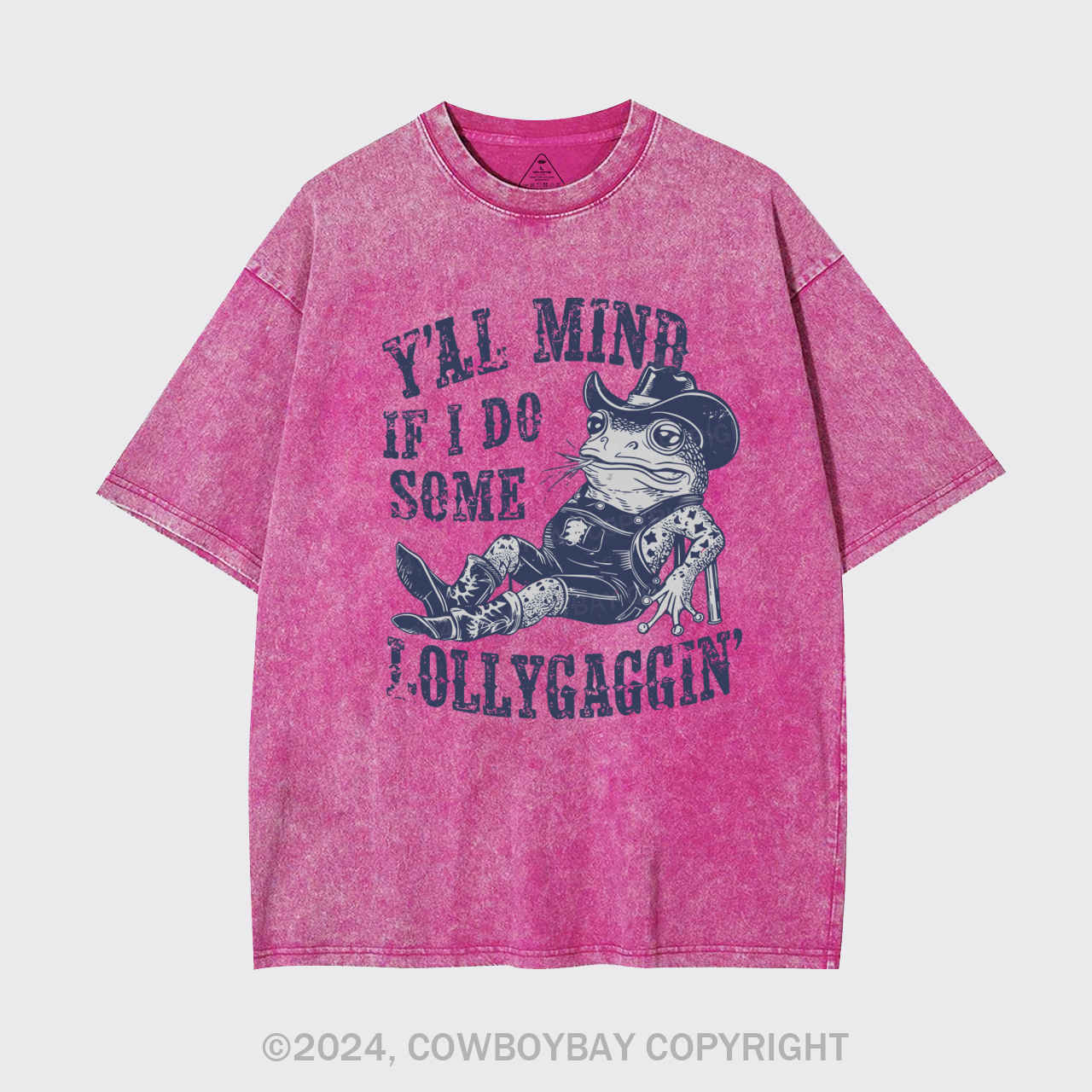 If I Do Some Lollygagging Funny Cowboy Frog Garment-dye Tees