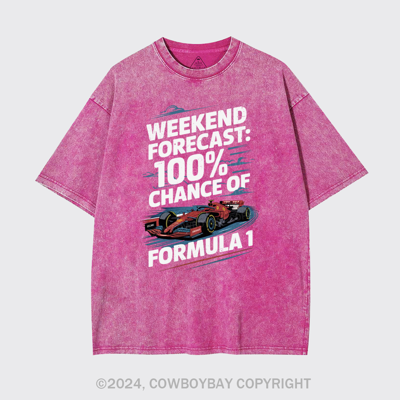 100% Chance Of Formula 1 Garment-dye Tees