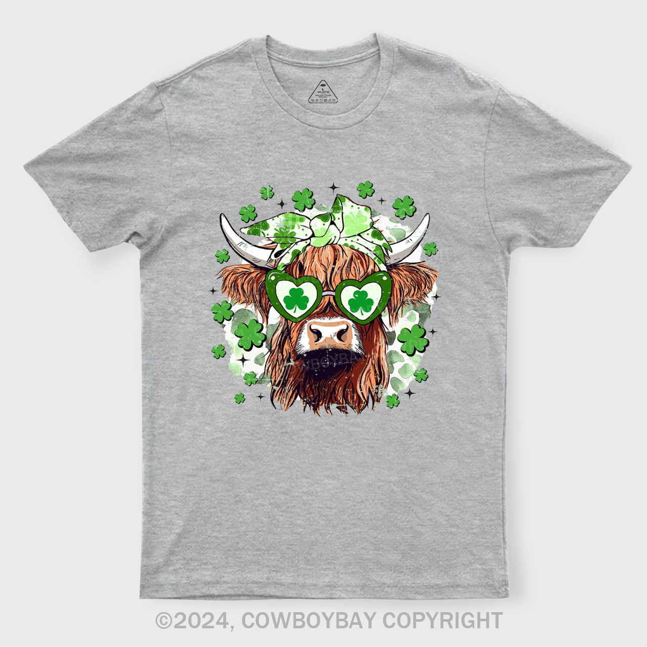 St Patrick's Day Highland Cow T-Shirts