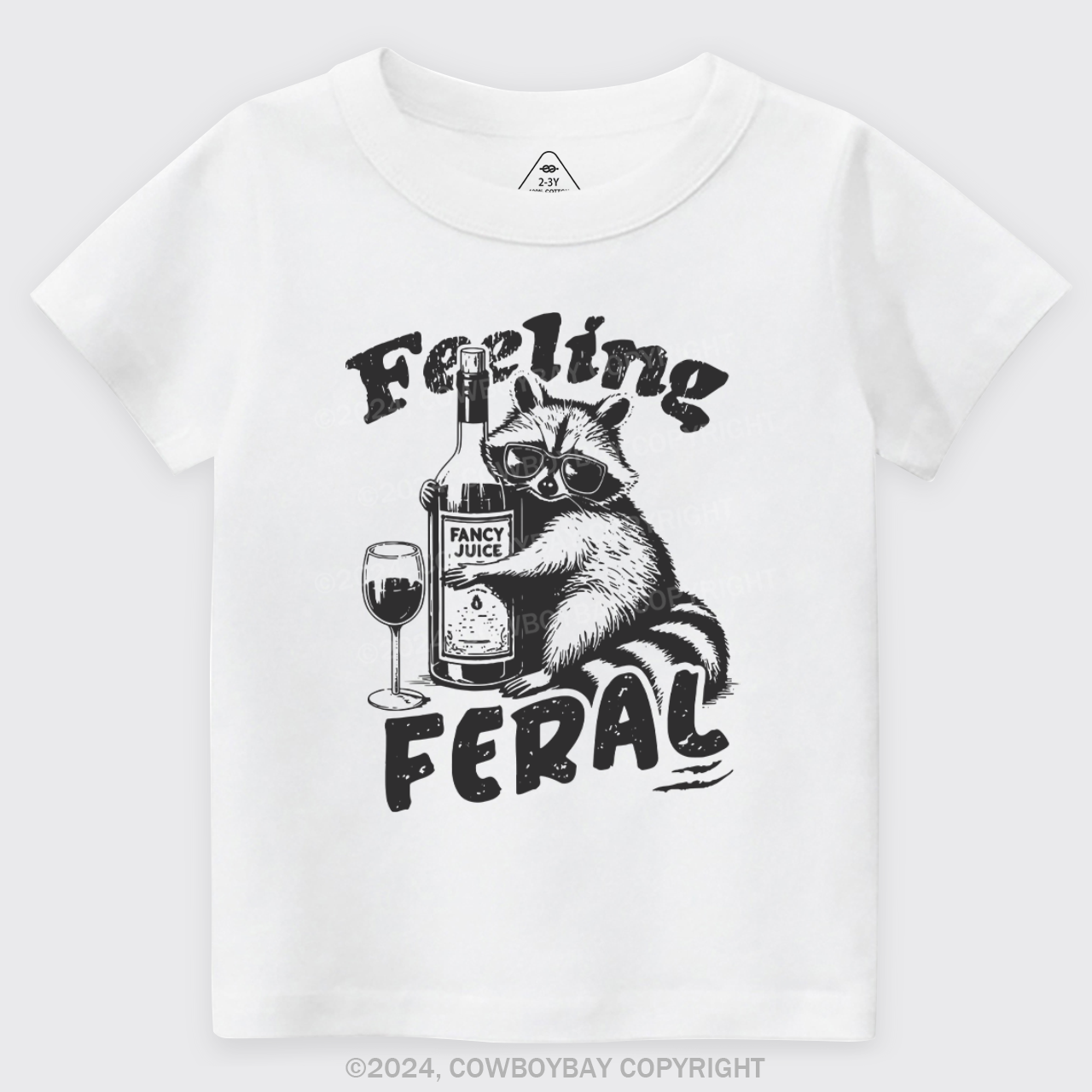 Feeling Feral Of Raccoon Kids T-shirt