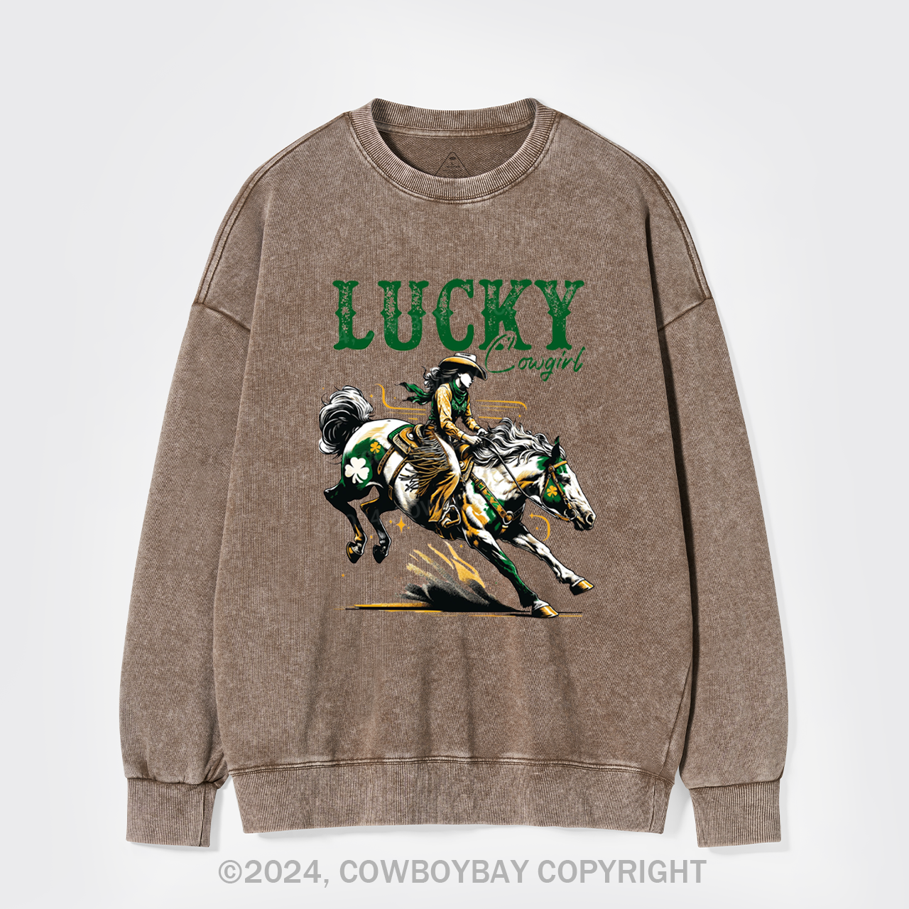 Lucky Cowgirl Washed Sweatshirts
