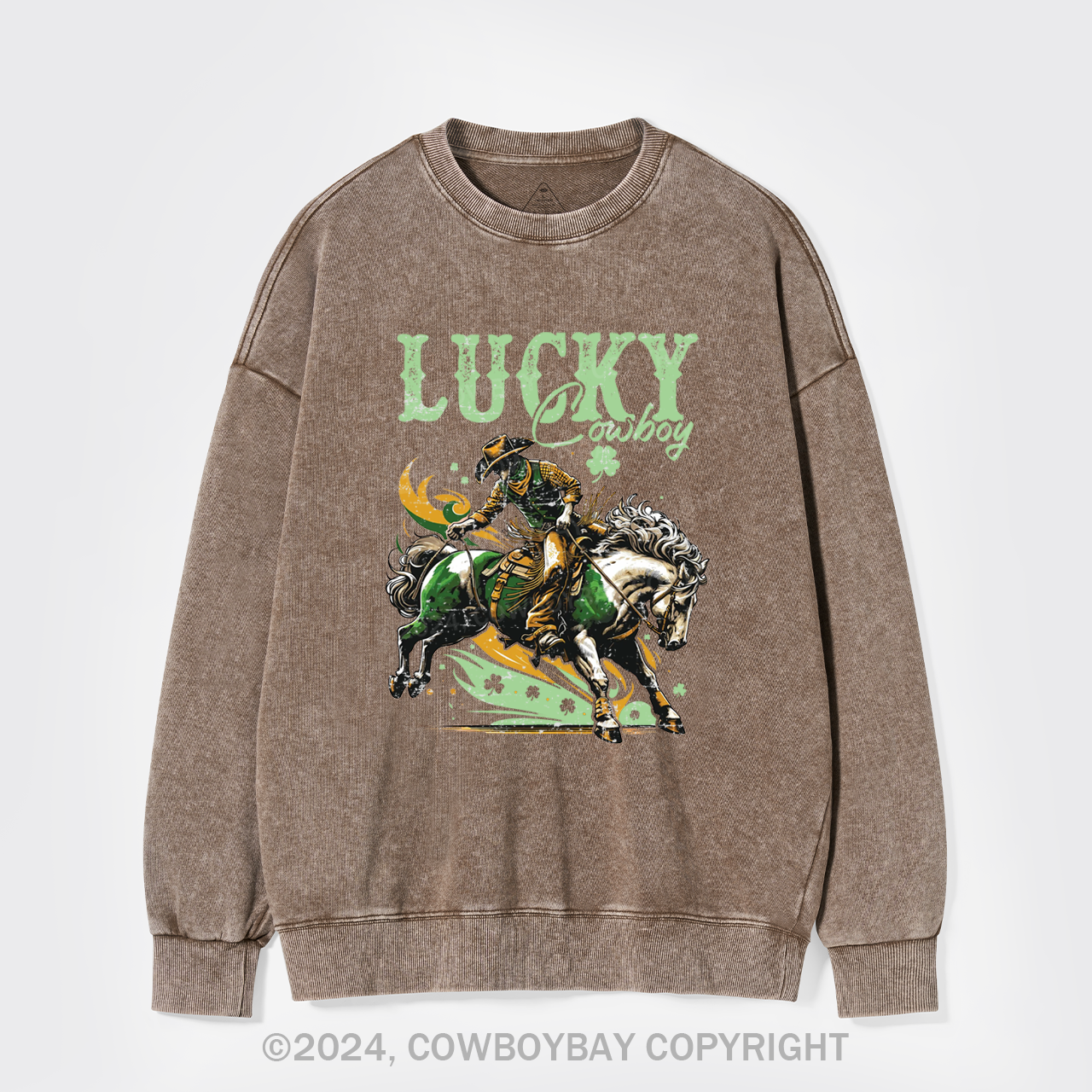 Lucky Cowboy Washed Sweatshirts