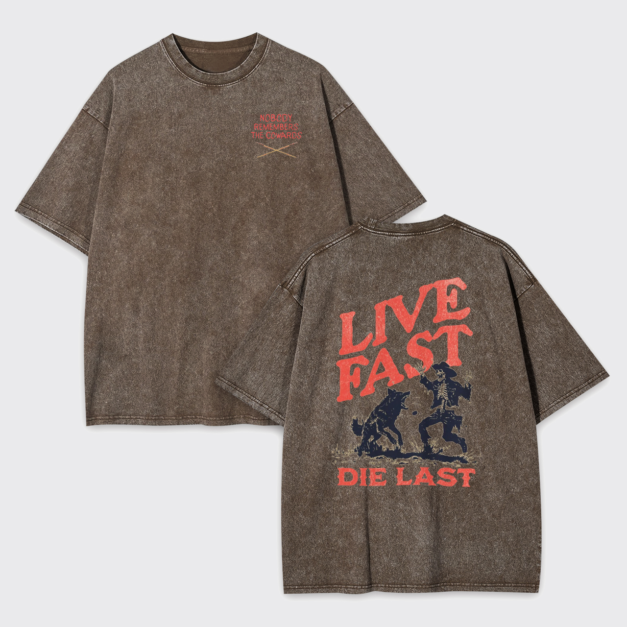 Live Fast Die Last Decoy Garment-dye Tees