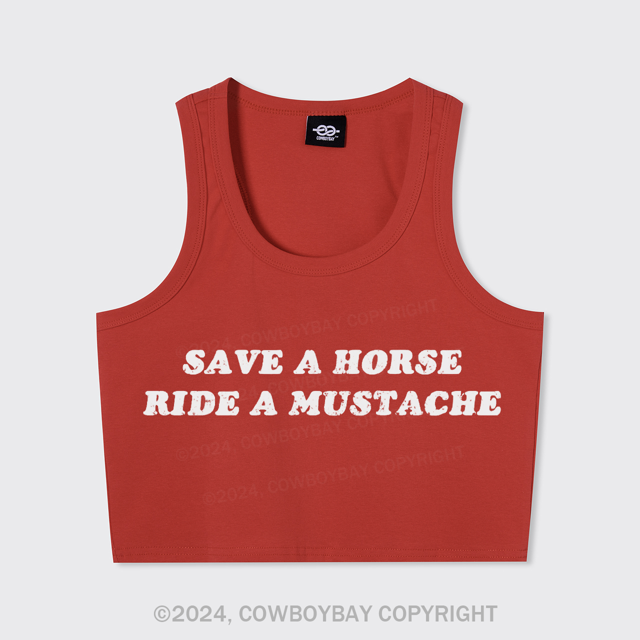 Save A Horse Ride A Mustache Tank Top