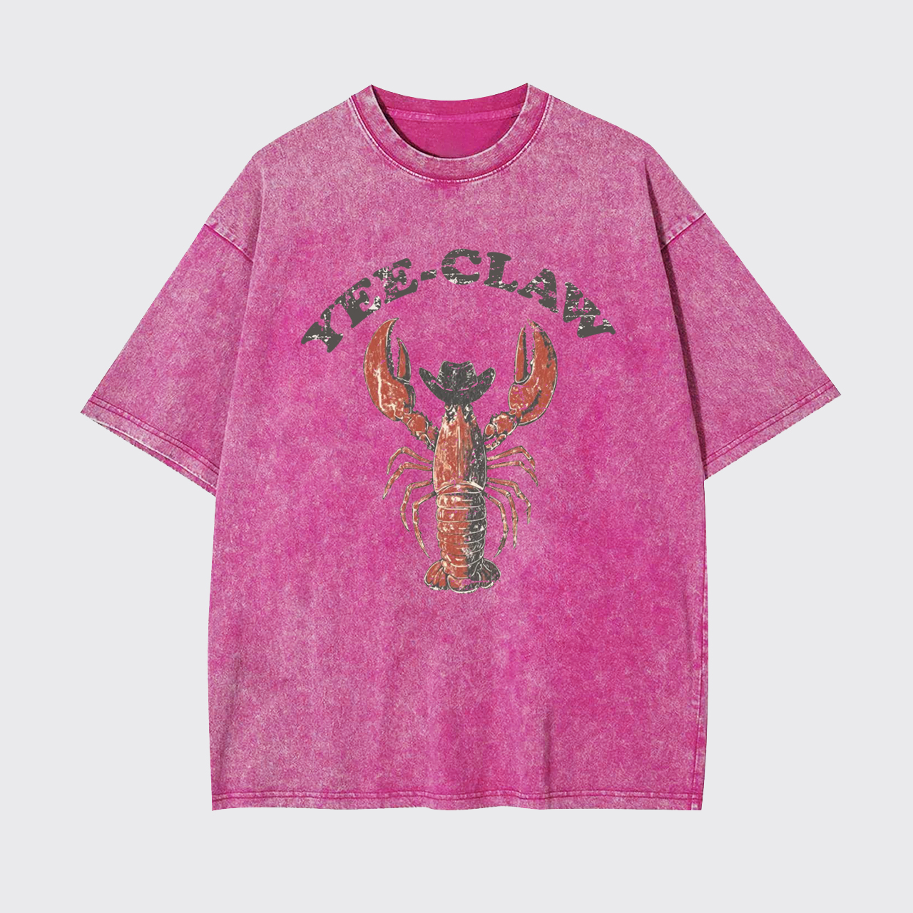Funny Vintage Western Yee-Claw Garment-dye Tees
