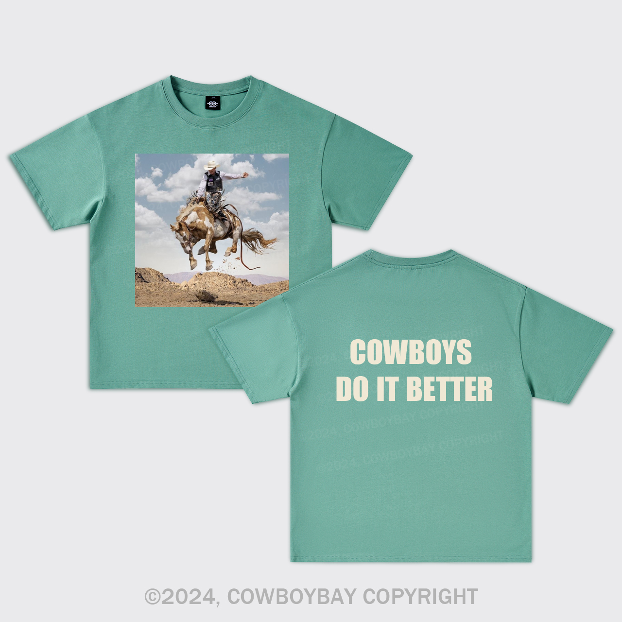 Rodeo Makes Cowboy Better Oversize T-Shirts