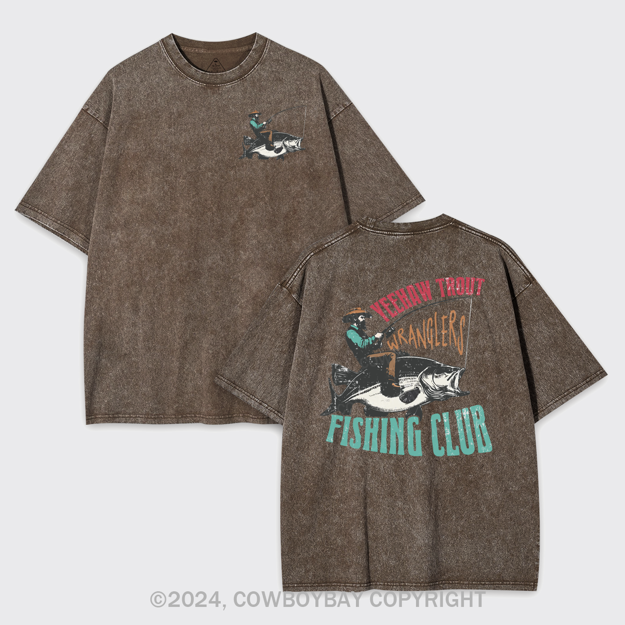 Trendy Western Fishing Club Garment-dye Tees