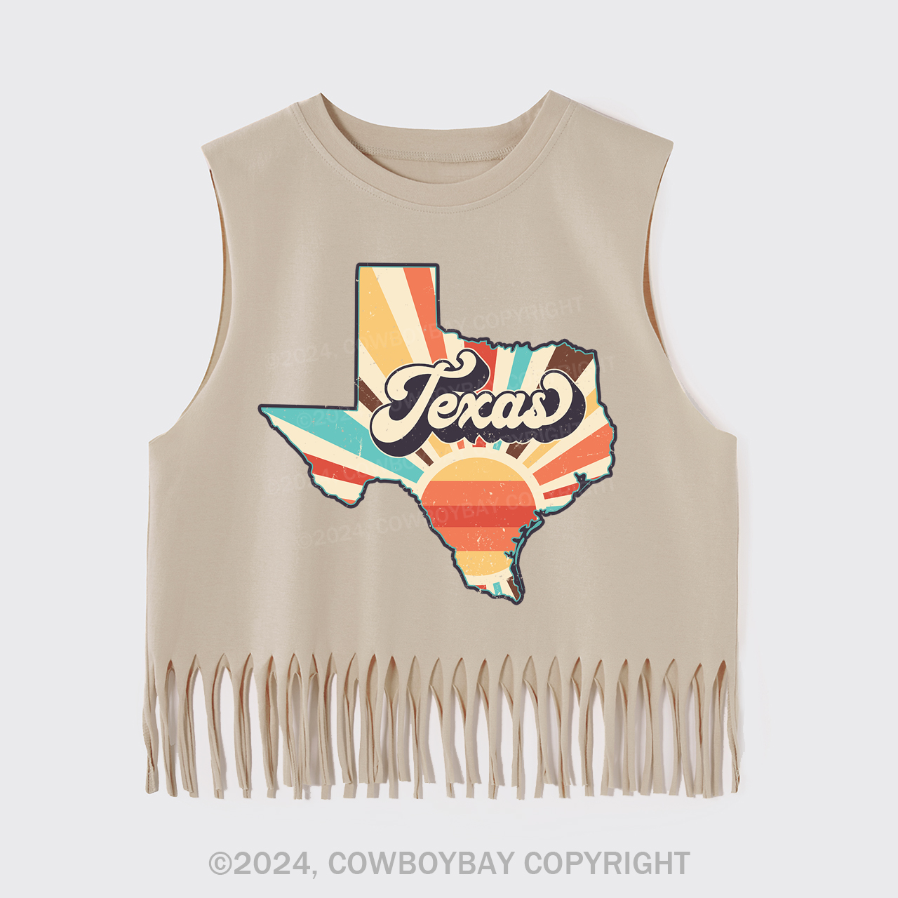 Retro Texas States Clipart Fringe Tank