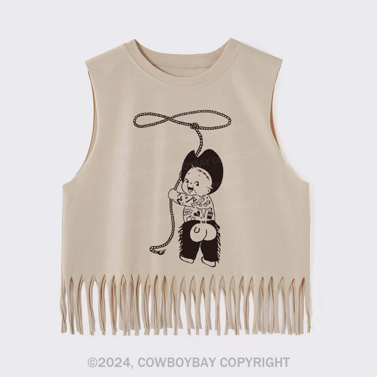 Kewpie Cowboy Fringe Tank