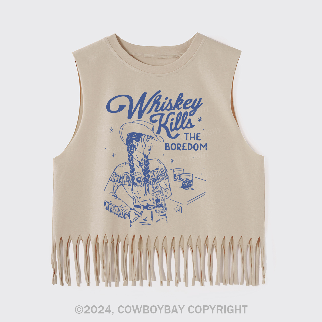 Whiskey Kills The Boredom Fringe Tank