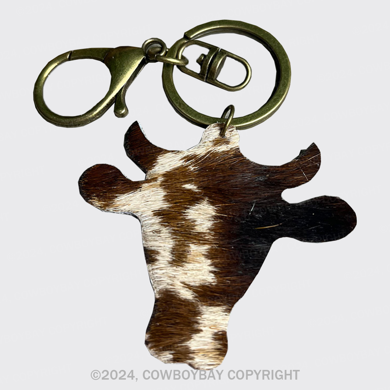 Cow Head Keychain