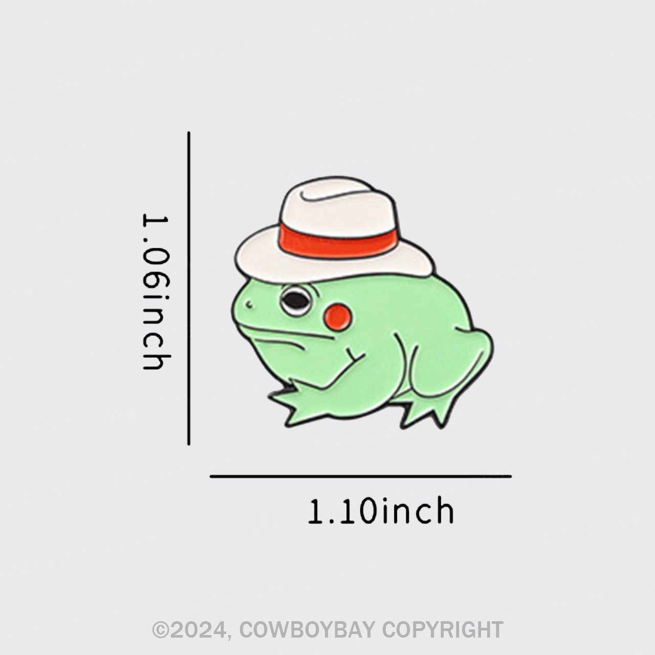 Fancy Frog_Cowboybay Pin